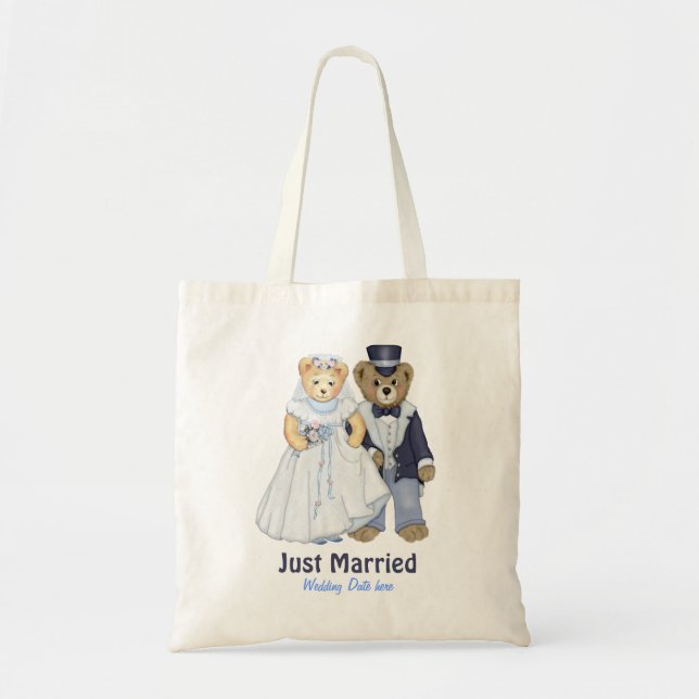 Teddy Bear Wedding - Customize Tote Bag (Front)