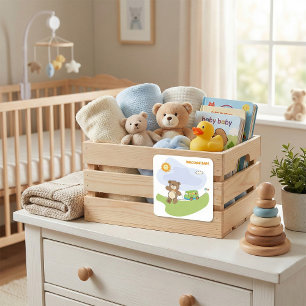Teddy Bear Welcome Baby Nursery Design  Square Sticker