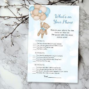 Teddy Bear What's on Your Phone Baby Game