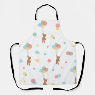 Teddy Bear with Balloons Apron