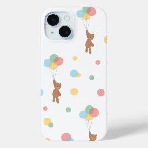Teddy Bear with Balloons  iPhone 15 Case