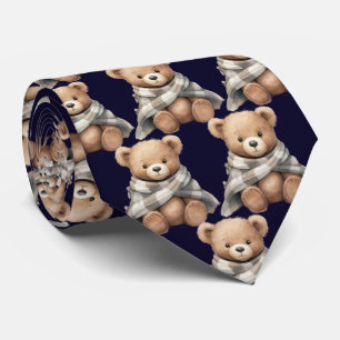 Teddy Bear with Blankie Neck Tie