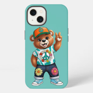 Teddy Bear with casual peaceful outfit 1 iPhone 13 Case