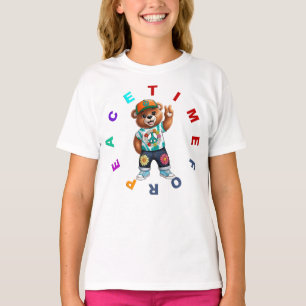 Teddy Bear with casual peaceful outfit 1 T-Shirt