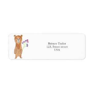 Teddy bear with flower