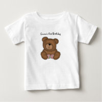 Teddy Bear with Flowers Infant T-Shirt