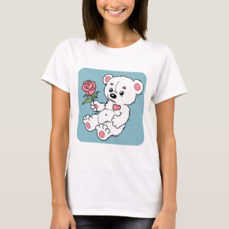 Teddy Bear With Rose T-Shirt