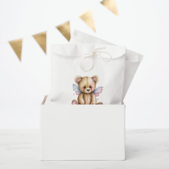 Teddy Bear with Wings Thank You Favour Bag (Party)