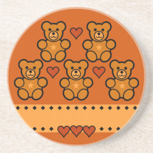Teddy Bears coaster, customize Coaster