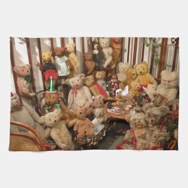 Teddy Bears Collectors Paradise Kitchen Towel (Horizontal)