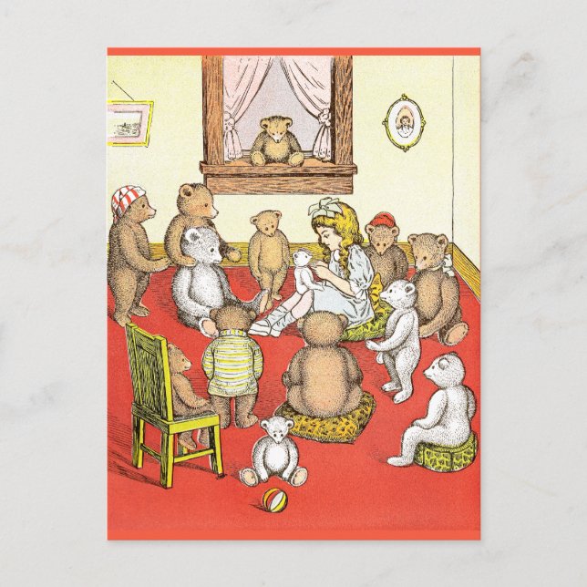 Teddy Bears Gather Round Postcard (Front)
