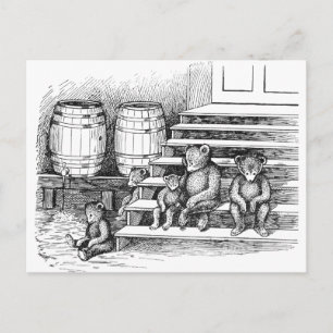 Teddy Bears Have Drunk Too Much Cider Postcard