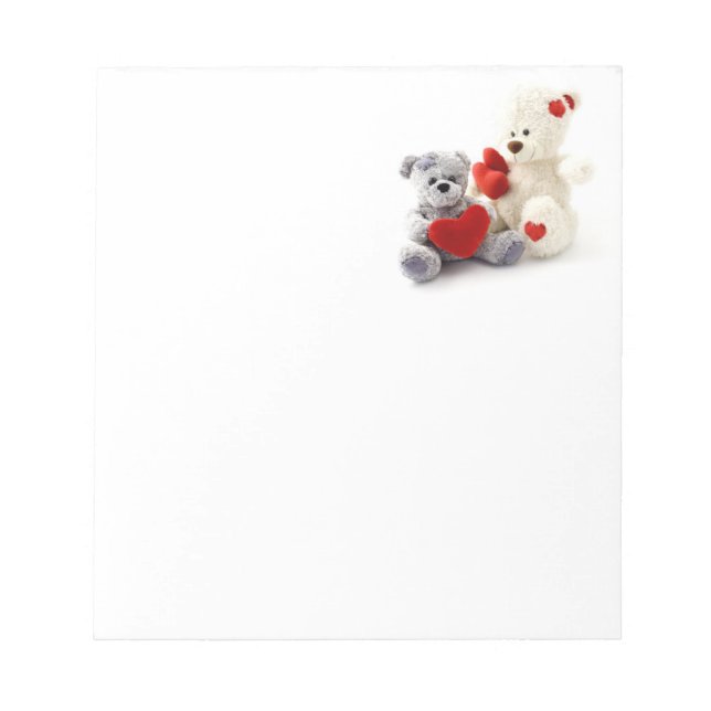 Teddy Bears Have Hearts Notepad (Front)