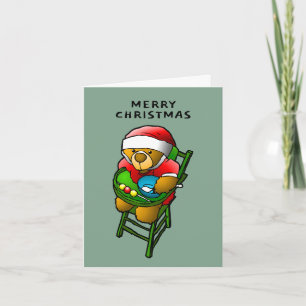 Teddy Bear's Merry Christmas Holiday Card
