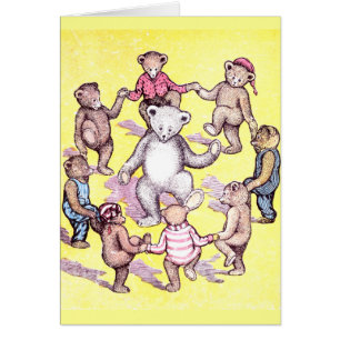 Teddy Bears Play Ring Around the Rosie