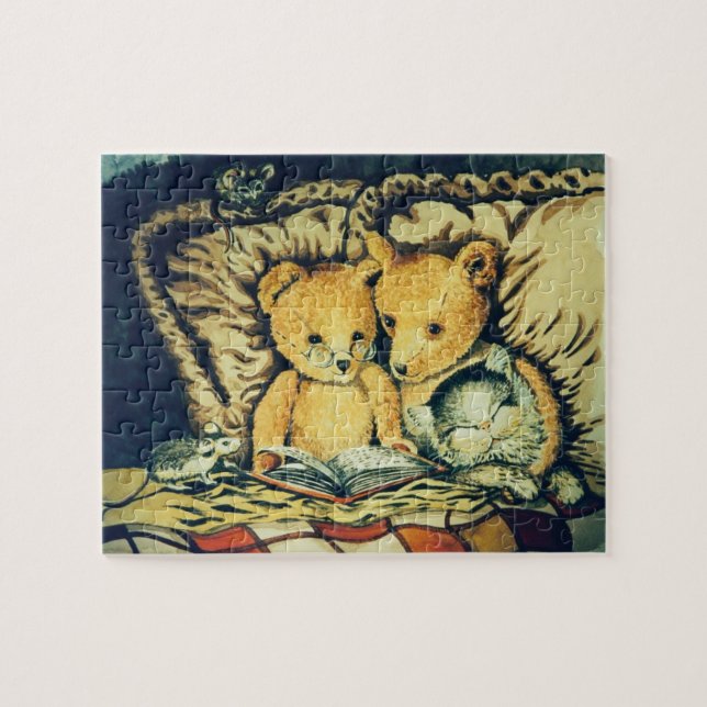 Teddy Bears Reading Jigsaw Puzzle (Horizontal)