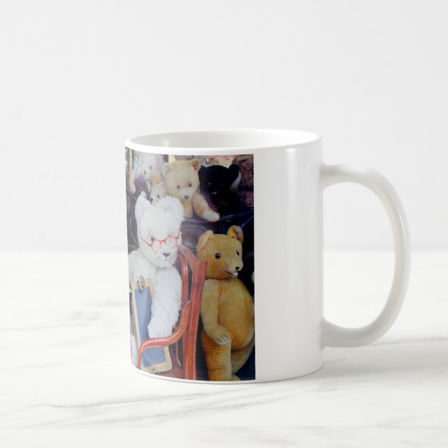 Teddy Bears Reading Lessons Coffee Mug (Right)