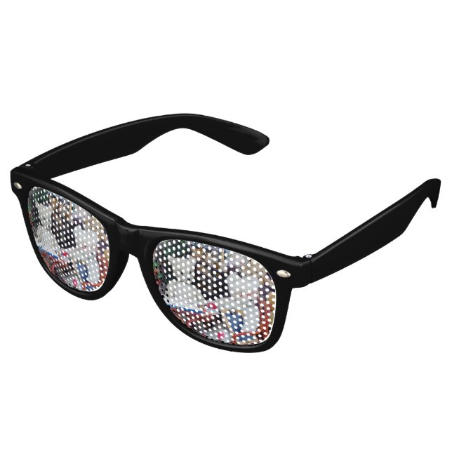 Teddy Bears Reading Lessons Retro Sunglasses (Angled)