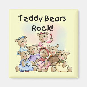 Teddy Bears Rock Tshirts and Gifts Magnet
