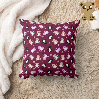 Teddy Bears Throw Pillow
