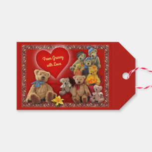 Teddy Bears with Your Text Gift Tags