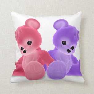 Teddy Bearz Throw Pillow