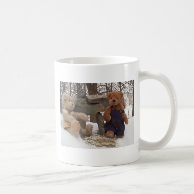 Teddy Couple with Inuksuk Coffee Mug (Right)