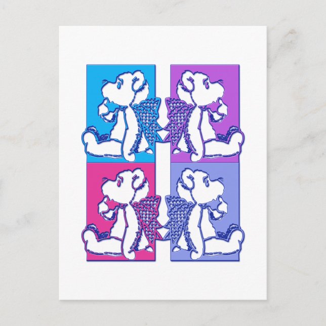 Teddy Foursome Postcard (Front)