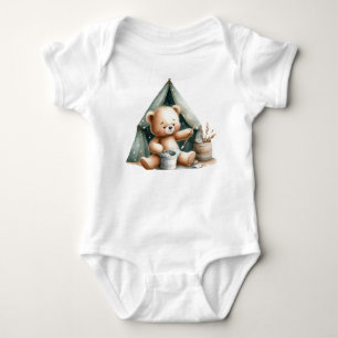 Teddy im Zelt, Baby-Body Baby Bodysuit