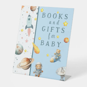 Teddy in Space - Books and Gifts for Baby Pedestal Sign