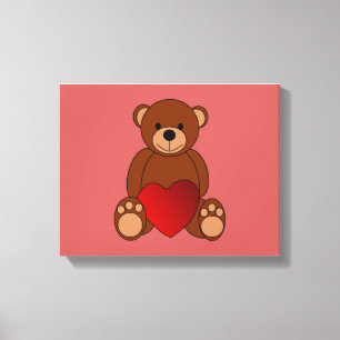 Teddy Love Canvas Print