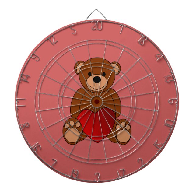 Teddy Love Dartboard (Front)