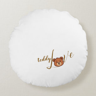 Teddy Love Round Coussin