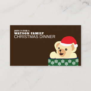 Teddy Noël, Noël fête Billet Invitation