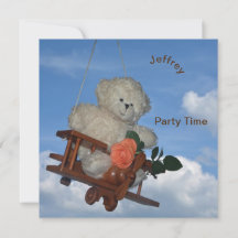 Teddy on journeys - Card