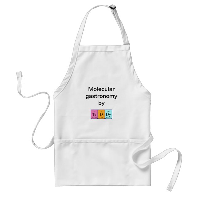 Teddy periodic table name apron (Front)