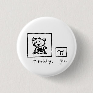 teddy + pi 1 inch round button
