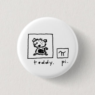 teddy + pi 1 inch round button