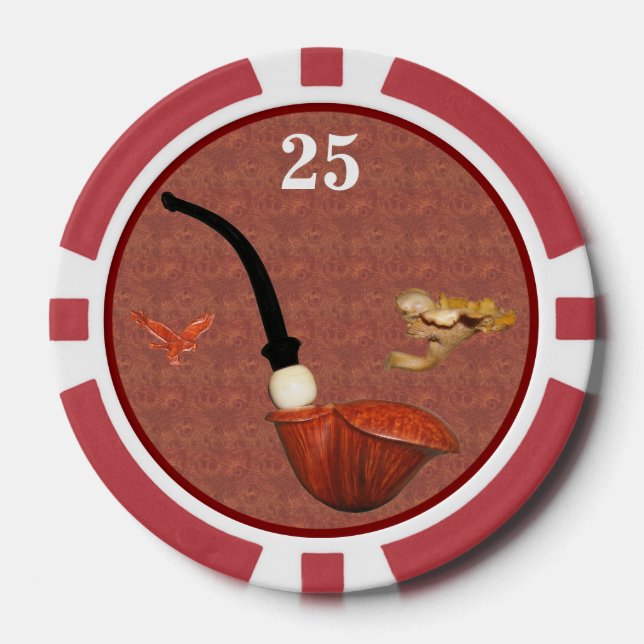 Teddy Poker Chip Red Mushrooms (Front)