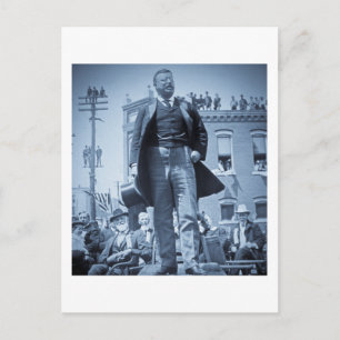 Teddy Roosevelt The Bull Moose Speaks 1905 Postcard