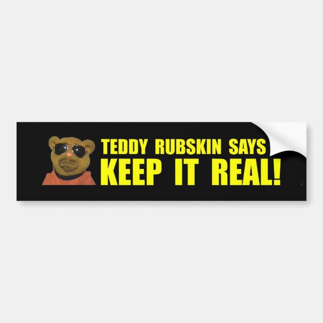 Teddy Rubskin 1st Bumper Sticker (Front)