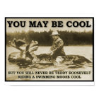 Teddy sur une affiche drôle d'orignal