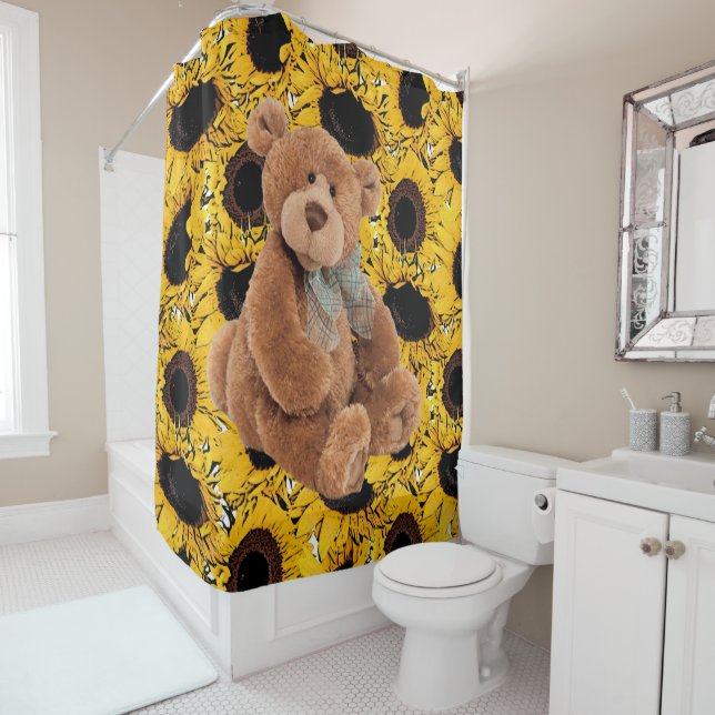 Teddy Teddy Teddy Ours rideau de douche (En situation)