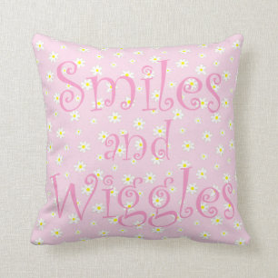Teddy Tickles Throw Pillow
