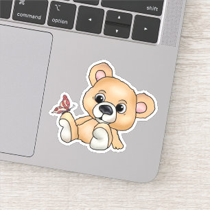 Teddy with butterfly