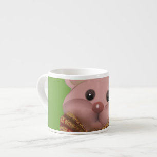 teddy with ribon espresso cup