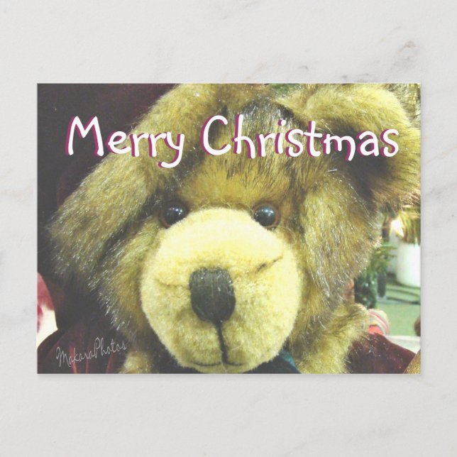 Teddybear MC-customize Holiday Postcard (Front)