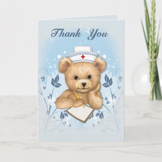 Teddybear Nurse Thank You (Front)