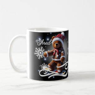 TeddyBear Snowboard/Shred/Mug Coffee Mug