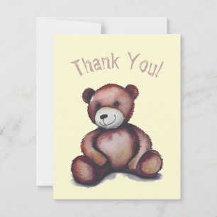 Teddybear thank you card
